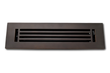 Cargar imagen en el visor de la galería, Cast Aluminum Linear Bar Vent Covers - Oxidized Bronze