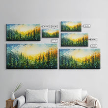 Carregar imagem no visualizador da galeria, Forest Wall Art, Abstract Wall Art, Forest Painting, Wall Art, Canvas Print, Wall Hanging, Landscape Art, Home Office Art, Southern Decor