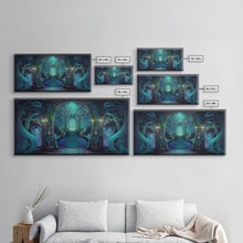 Cargar imagen en el visor de la galería, Fantasy wall art, canvas print, magical forest, fantasy landscape art, ready to hang wall art