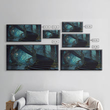 Cargar imagen en el visor de la galería, Fantasy Staircase, Framed Canvas Print, Stair Way to Beyond