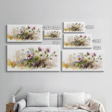 Carregar imagem no visualizador da galeria, Abstract Wildflower Meadow Painting, Colorful Vibrant Botanical Art Prints, Abstract Mixed Media flower Art, Extra Large Painting, Wall Art