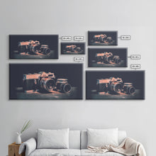 Carregar imagem no visualizador da galeria, Film Camera Wall Decor, Camera Wall Art, Retro Wall Art, Photography Art, Panoramic Wall Decor, Canvas Print, Wall Art, Framed Canvas Art