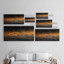 Carregar imagem no visualizador da galeria, Abstract Wall Art, Ripples Art, Abstract Water Wall Decor, Vibrant Art, Panoramic Wall Decor, Canvas Print, Wall Art, Framed Canvas Art