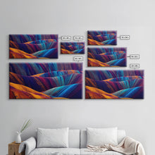 Load image into Gallery viewer, Beautiful Geological art, Geology, Colorful stone formations, ready to hang canvas print wall art, framed canvas wall art, mancave wall art