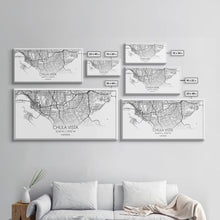 Cargar imagen en el visor de la galería, Chula Vista Street Map, California Map, Map Print, Modern Art, Wall Art, Canvas Art, Laundry Room Décor, Homeschool Wall Art, Over Bed Art