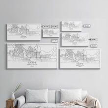 Carregar imagem no visualizador da galeria, Eugene Street Map, Oregon Map, Map Art, Minimalist Art, Wall Art, Canvas Art, Newlywed Gift, Bar Wall Décor, Rustic Home Décor, Couples Gift