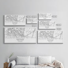 Load image into Gallery viewer, Fayetteville Street Map, North Carolina Map, Map Art, Minimalist Art, Wall Art, Canvas Art, Gift For Parents, Girls Room Décor, Cabin Décor