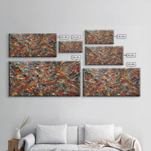 Cargar imagen en el visor de la galería, Cool Wall Art, Abstract Canvas Print, Modern Wall Decor, Jackson Pollock Style Wall Art, Abstract Decor, Abstract Expressionism