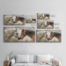 Load image into Gallery viewer, Cowboy Riding in Desert Landscape, Framed Canvas Print for Rustic Living Room Decor, Western Art for Home and Bedroom Decoration