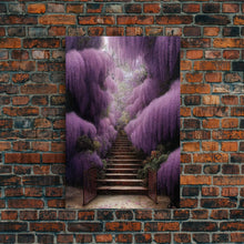Load image into Gallery viewer, Beautiful Wisteria Garden Walkway Path Wall Art, Fine Art Print, Wall Poster, Wall Print