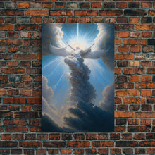 Load image into Gallery viewer, Angel Art, Framed Wall Art, Canvas Print, Angelic Art, Angel Painting, Angel Rising To The Heavens