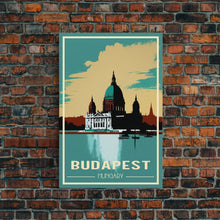 Carregar imagem no visualizador da galeria, Budapest, Hungary, European Wall Art, City Wall Art, Travel Wall Print, Travel Poster, Travel Artwork, Travel Wall Art, Canvas Wall Print