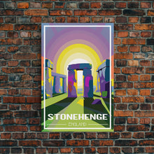 Load image into Gallery viewer, England Wall Art, Stonehenge Poster, Europe Wall Print, England Poster, Travel Wall Print, Travel Poster, Travel Wall Art, Canvas Wall Print