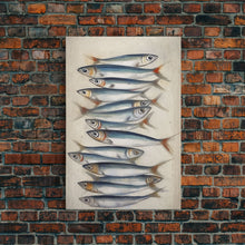 Carregar imagem no visualizador da galeria, Fish Wall Decor, Fish Painting, Animal Wall Art, Kitchen Art, Minimalist Wall Art, Wall Decor, Canvas Print, Wall Art, Framed Canvas Art