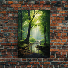 Carregar imagem no visualizador da galeria, Forest Wall Art, Nature Inspired Art, Trees Art, Canvas Print, Wall Art, Vertical Print, Engagement Gift, Camper Wall Decor, Bedroom Prints