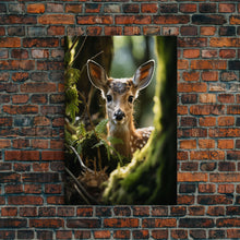 Load image into Gallery viewer, Deer Wall Art, Animal Wall Art, Wildlife Art, Canvas Print, Wall Art, Vertical Art, Country Home Decor, New Home Gift Ideas, RV Wall Decor