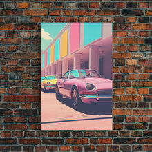 Load image into Gallery viewer, Classic Car Wall Art, Retro Art, Canvas Print, Wall Hanging, Portrait Art, Car Wall Art, Realtor Thank You, Apartment Wall Decor, Office Art