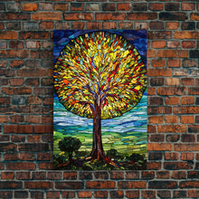 Carregar imagem no visualizador da galeria, Abstract Art, Tree Wall Art, Nature Print, Canvas Print, Wall Hanging, Portrait Art, New Homeowner Gift, Above Bed Art, Entryway Prints