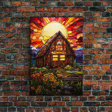 Carregar imagem no visualizador da galeria, Farm House Decor, Autumn Art, Abstract Art, Canvas Print, Wall Hanging, Portrait Art, Gift For The Home, Rustic Wall Decor, Country Home Art