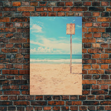 Load image into Gallery viewer, Beach Wall Art, Ocean Print, Minimalist Wall Art, Canvas Print, Wall Hanging, Portrait Art, Housewarming Gift, Living Room Wall Art