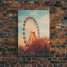 Load image into Gallery viewer, An Abandoned Ferris Wheel, Frames Canvas Print, Liminal Spaces, Abandoned Photography Wall Art Fine Art Print