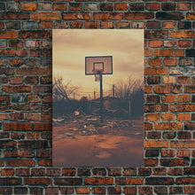 Carregar imagem no visualizador da galeria, Basketball Wall Art, Sports Wall Art, Canvas Print, Wall Hanging, Portrait Art, Family Home Decor, Housewarming Gift, College Dorm Decor