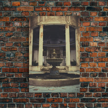 Carregar imagem no visualizador da galeria, Abandoned House, Haunted House, Halloween Wall Art, Canvas Print, Wall Hanging, Portrait Art, Horror Home Decor, Spooky Art Print, Dark Art