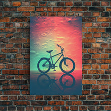 Load image into Gallery viewer, Retro 1980s Bike Canvas Print, Bicycle Art, Framed Wall Art, Fine Art Photography Print, Retro Inspired Wall Decor, Man Cave Art, Office Art