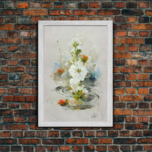 Cargar imagen en el visor de la galería, Flower Market Print, Botanical Wall Art, Floral Drawing Posters, Custom Wall Art, Canvas Print, Flower Pattern Wall Art