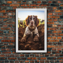 Load image into Gallery viewer, English Springer Spaniel Dog Wall Print, Farmhouse Wall Art, Wall Art, Framed Wall Art, Framed Canvas, Wall Print, Framed Wall Canvas