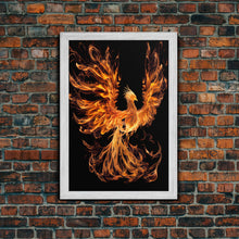 Carregar imagem no visualizador da galeria, Canvas Print Of "The Phoenix" - Rebirth Art - Framed Canvas Art - Framed Wall Art - Incredibly Beautiful Phoenix Decor