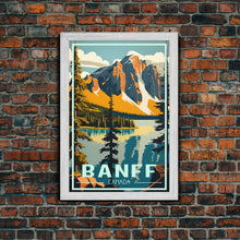 Load image into Gallery viewer, Banff, Canada Wall Art, Canada Art Print, Alberta, Travel Wall Print, Travel Poster, Travel Artwork, Travel Wall Art, Canvas Wall Print