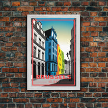 Load image into Gallery viewer, Belgium, Brussels, European Wall Art, City Wall Art, Travel Wall Print, Travel Poster, Travel Artwork, Travel Wall Art, Canvas Wall Print