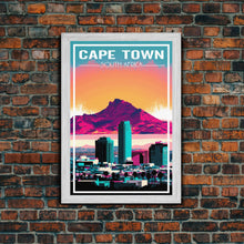 Carregar imagem no visualizador da galeria, Cape Town, South Africa Wall Art, Africa Travel Poster, Travel Wall Print, Travel Poster, Travel Wall Art, Canvas Wall Print