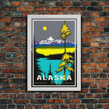 Carregar imagem no visualizador da galeria, Alaska Print, Alaska Art, Alaska Wall Art, Travel Wall Print, Travel Poster, Travel Artwork, Travel Wall Art, Wall Poster, Canvas Wall Print