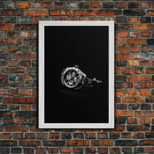 Cargar imagen en el visor de la galería, Classic Wrist Watch Wall Art, Watch Art, Watch Face, Black And White, Minimalist Print, Wall Decor, Canvas Print, Wall Art, Framed Canvas