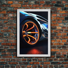 Carregar imagem no visualizador da galeria, Car Guy Wall Art, Exotic Super Car Deep Dish Rims, Office or Man Cave Art, Automotive Photography, Sports Car Wall Art