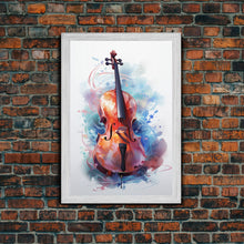 Carregar imagem no visualizador da galeria, Galaxy Cello Studio Decor Gift, Banjo Wall Art Canvas Print, Stringed Instruments, Cello Art, Banjo Poster Print, Cello Gifts, Musical Art