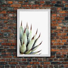 Load image into Gallery viewer, Desert Cactus Art Print, Modern Home Decor, Framed Canvas Print Or Poster, Botanical Print Desert Art Cactus, Bathroom Or Bedroom Or Office