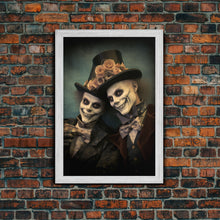 Load image into Gallery viewer, Dark Fantasy, Goth Wall Art, Gothic Wall Decor, Spooky Art, Creepy Wall Art, Canvas Print, Wall Art, Vertical Print, Home Decor, Room Decor