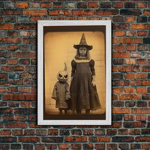 Load image into Gallery viewer, Creepy Wall Art, Spooky Art, Dark Wall Art, Moody Wall Art, Horror Art, Canvas Print, Wall Art, Vertical Print, Home Decor, Wall Decor