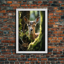 Load image into Gallery viewer, Deer Wall Art, Animal Wall Art, Wildlife Art, Canvas Print, Wall Art, Vertical Art, Country Home Decor, New Home Gift Ideas, RV Wall Decor