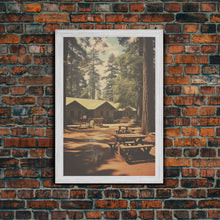 Carregar imagem no visualizador da galeria, Camp Decor, Outdoor Wall Art, Cabin Wall Art, Canvas Print, Wall Hanging, Portrait Art, Teacher Gift, Apartment Wall Decor, Ranch Wall Art