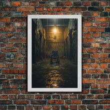 Load image into Gallery viewer, Creepy Wall Decor, Spooky Room Decor, Canvas Print, Wall Hanging, Portrait Art, Halloween Wall Decor, Dark Fantasy, Dark Wall Art