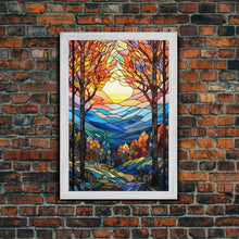 Carregar imagem no visualizador da galeria, Forest Wall Art, Vibrant Art, Abstract Nature Print, Canvas Print, Wall Hanging, Portrait Art, Home Decor Prints, Family Home Decor