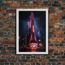 Carregar imagem no visualizador da galeria, Asian Wall Art, City Wall Art, Japanese Wall Art, Canvas Print, Wall Hanging, Portrait Art, Dining Room Decor, Bedroom Prints , Couples Gift