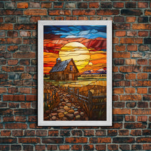 Carregar imagem no visualizador da galeria, Autumn Art, Farm House Wall Art, Abstract Art, Canvas Print, Wall Hanging, Portrait Art, Anniversary Gift, Southern Decor, Office Prints