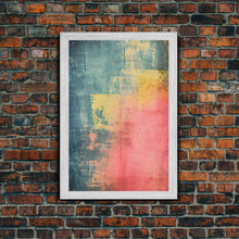 Load image into Gallery viewer, Denim Canvas Print Wall Art, Tie Dye Denim Texture Print On Canvas, Unique Wall Art, Boho Style Art, Minimalist Wall art