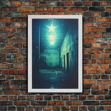 Carregar imagem no visualizador da galeria, Abandoned Building, Spooky Art Print, Horror Home Decor, Canvas Print, Wall Hanging, Portrait Art, Anniversary Gift, Tiny House Decor