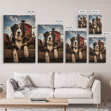 Load image into Gallery viewer, Dog Wall Art, Bernese Mountain Dog Wall Print, Farmhouse Wall Art, Wall Art, Framed Wall Art, Framed Canvas. Wall Print, Wall Canvas